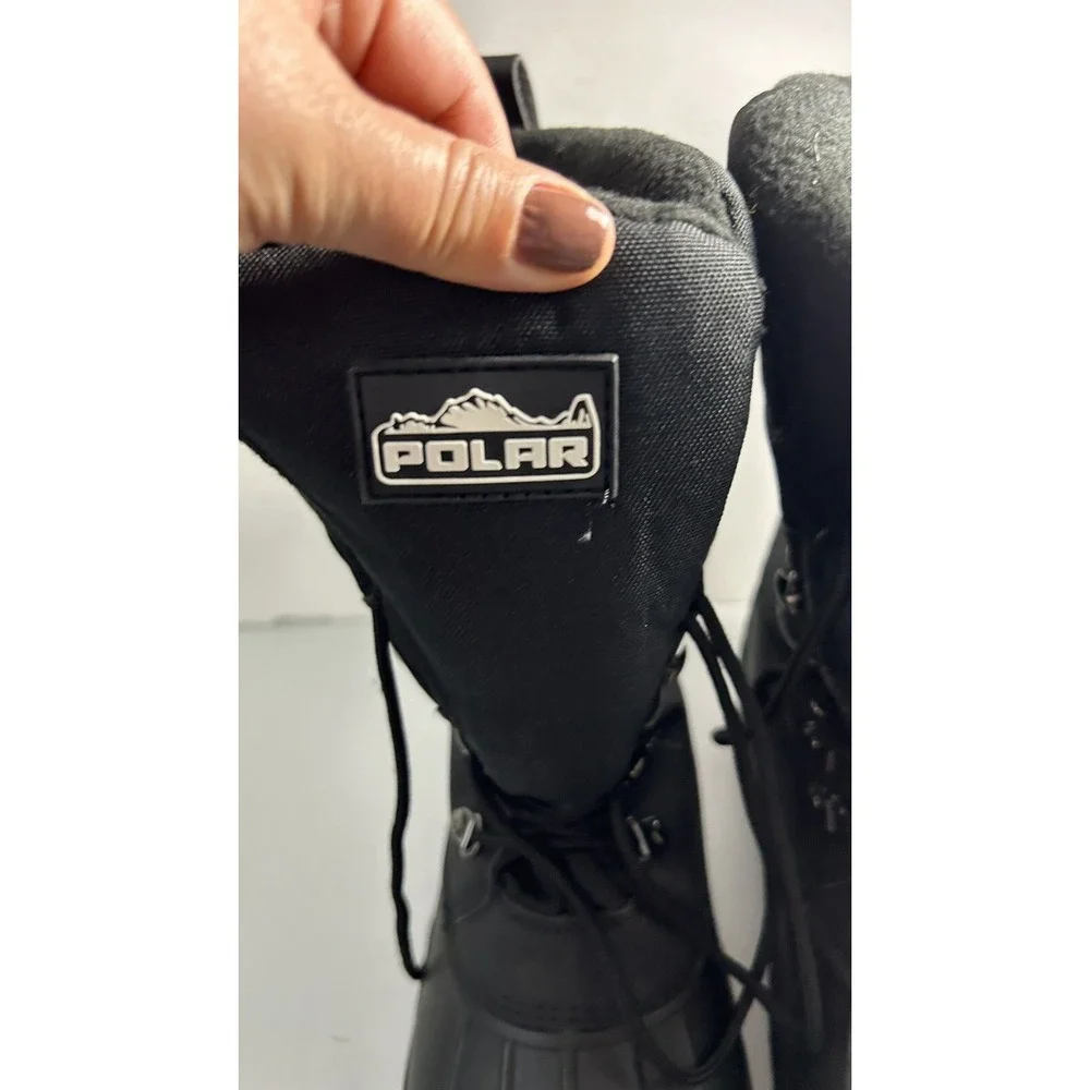 Polar Men Size 43 Snow Hiking Mucker Duck Grafter Waterproof Thermal Boot black